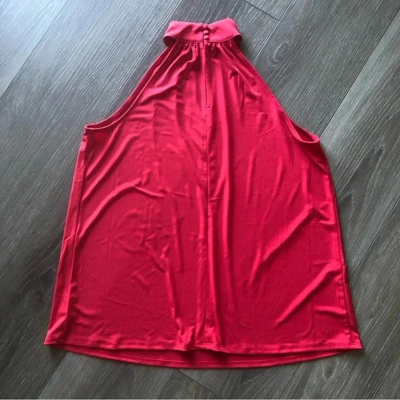 THE LIMITED Women's Solid Red Halter Top Size Medium - Picture 7 of 10
